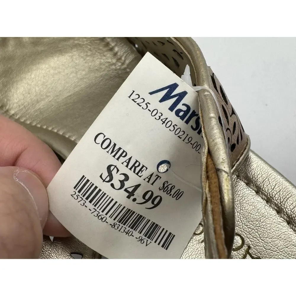 Kenneth Cole Reaction Brown Brown Floral Wedge Platform Women's, Size 6.5 , NEW